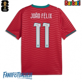 Portugalia Joao Felix #11 Tricou Fotbal Replică Mondial 2026 Barbati Acasa